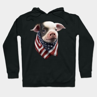 Patriotic pig Hoodie